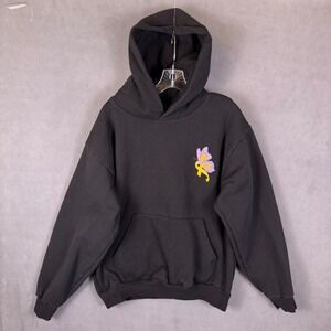 Los Angeles Apparel 14oz Hoodie Unisex L Black Heavy Vivians Wings Of Hope Logo